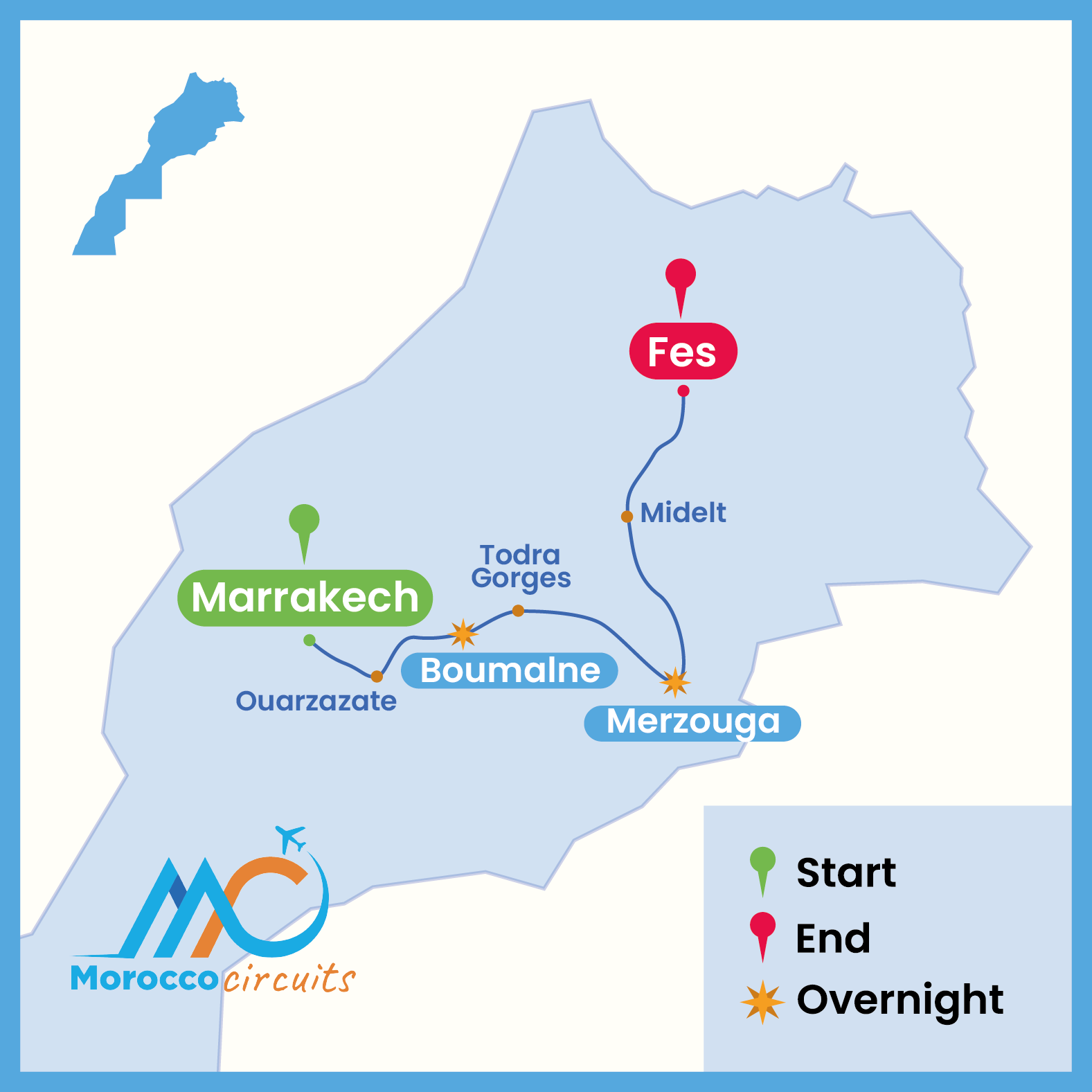 4 Days Tour From Marrakech To Fes​