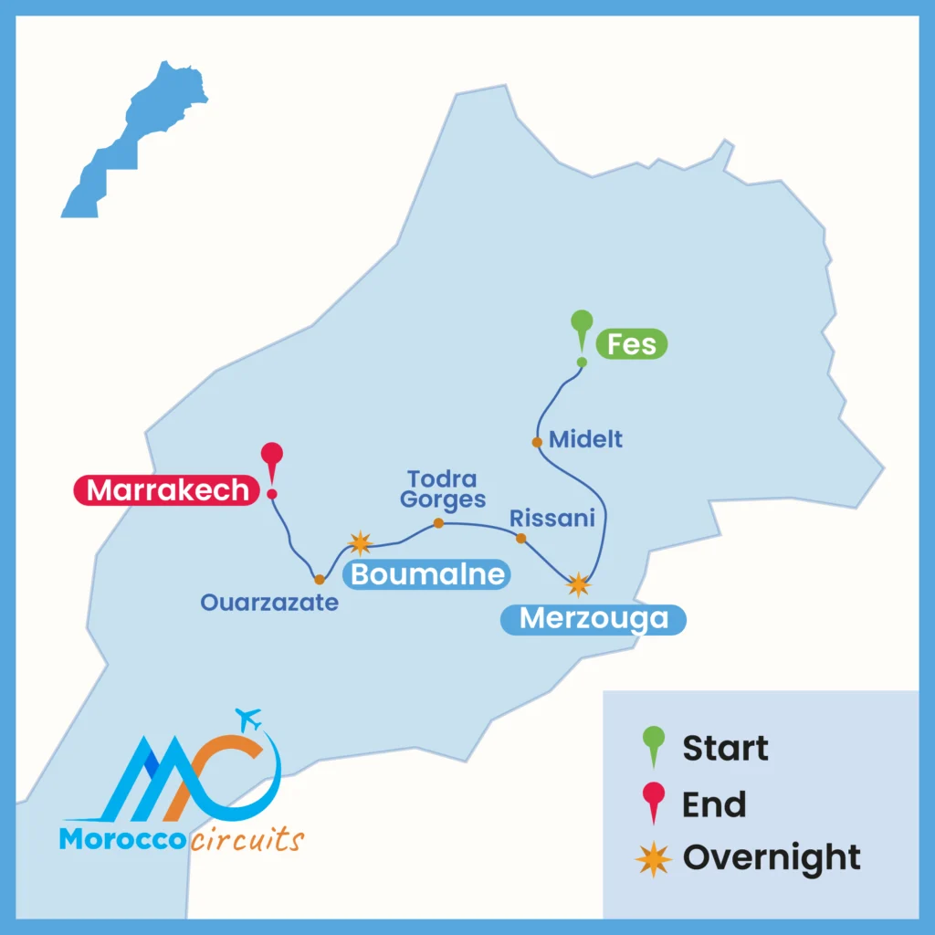 5 Days Desert Tour From Fes to Marrakech