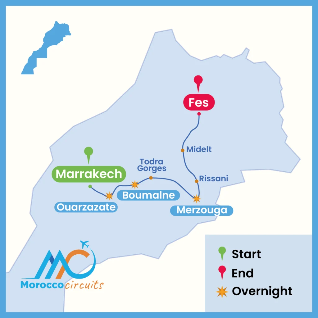 5 day desert tour from marrakech