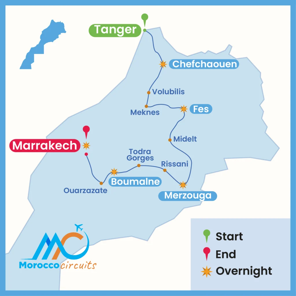 7 Days Morocco Tour From Tangier