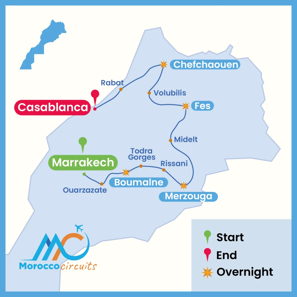 Morocco 7 Day Itinerary From Marrakech
